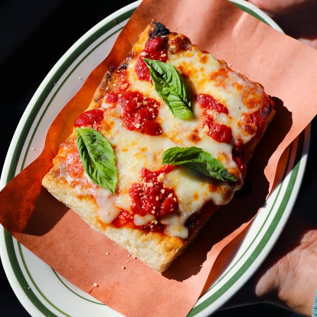 Gluten Free Sicilian Slice.