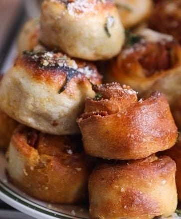 Pepperoni Hot Honey Knots.
